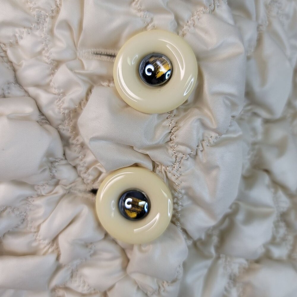 Robert Kitchen Quilted Puffer Jacket Medium Textu… - image 3